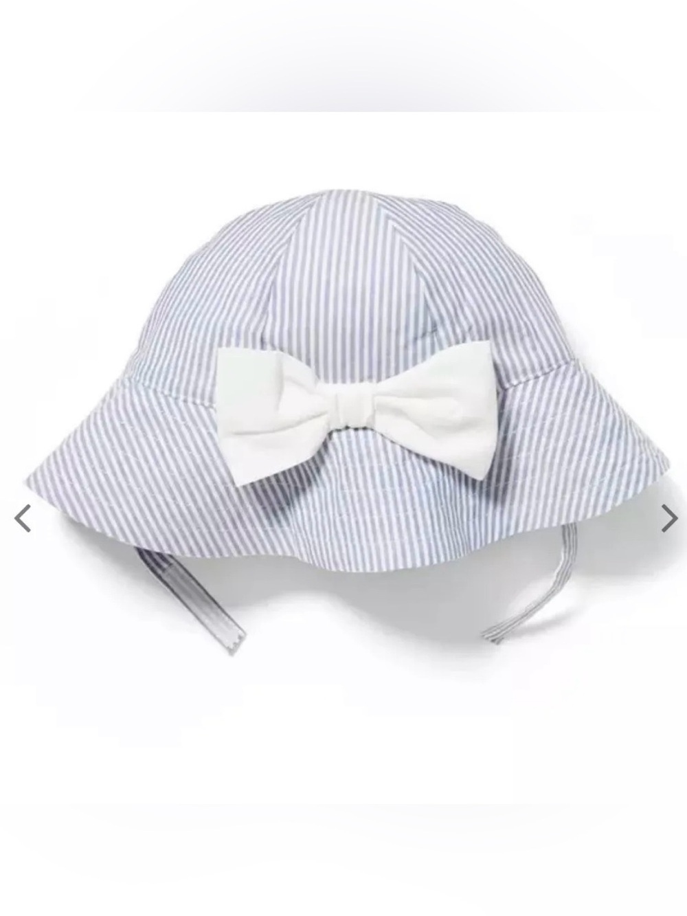 NWT Janie & Jack Striped Bow Bucket Hat